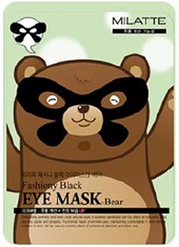 Маска тканевая от морщин вокруг глаз Fashiony Black Eye Mask, Bear Milatte
