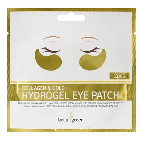 Патчи для глаз гидрогелевые Collagen & Gold Hydrogel Eye Patch, 1 пара, 8г BeauuGreen