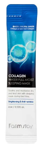 Ночная маска с коллагеном Collagen Water Full Moist Sleeping Mask, 4мл FarmStay
