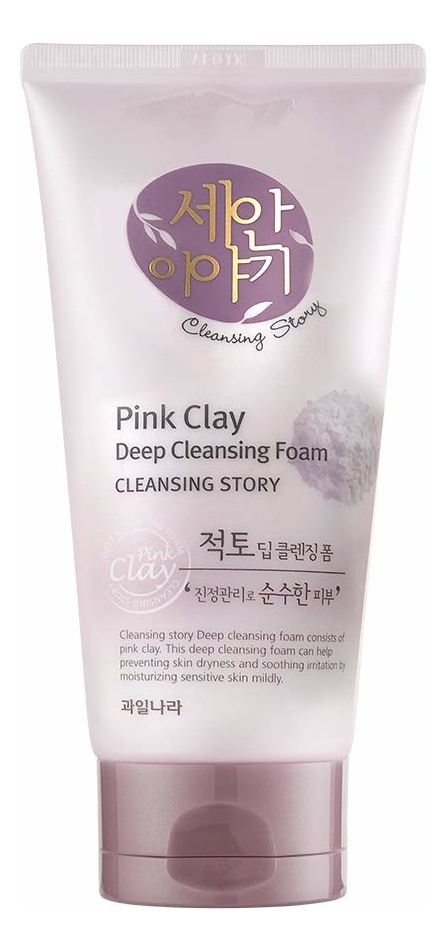 Пенка для умывания Story Foam Cleansing, Pink Clay, 150мл Welcos