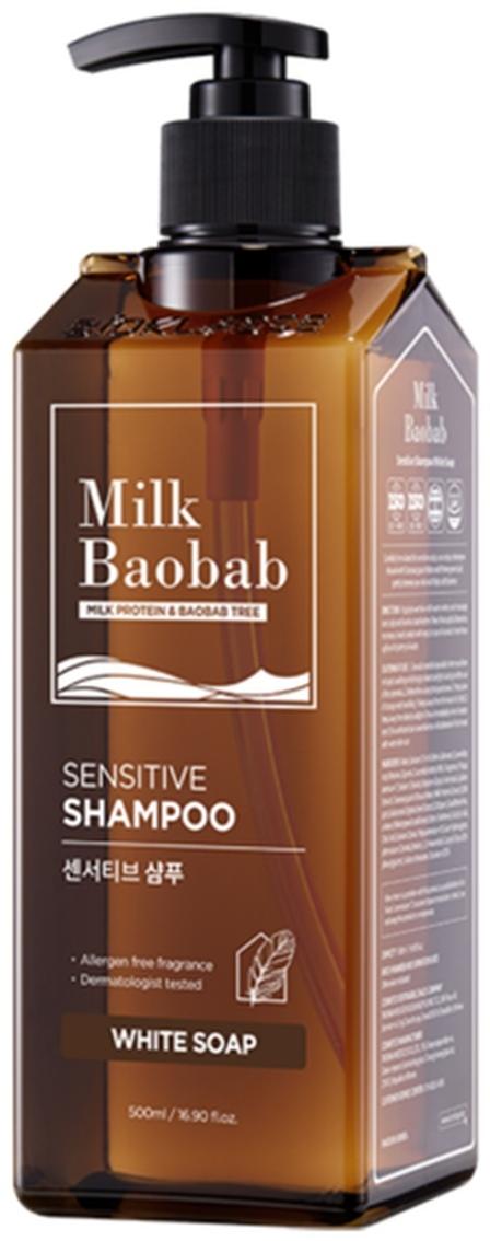 Шампунь Sensitive Shampoo White Soap, 500мл Milk Baobab