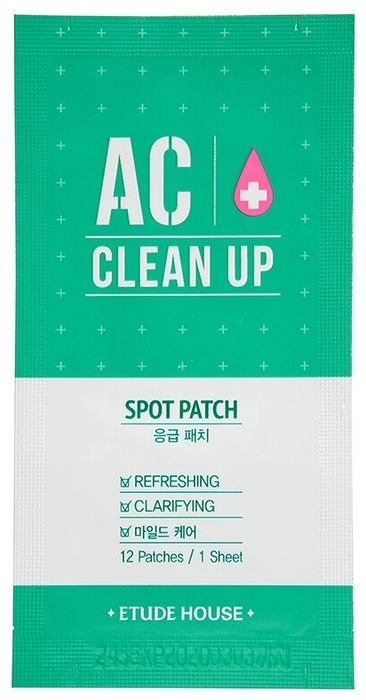Маска-патчи AC Clean Up Spot Patch, 12шт Etude House