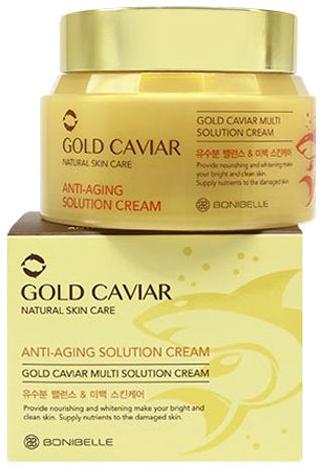 Крем для лица антивозрастной с экстрактом икры Bonibelle Gold Caviar Anti-Aging Solution Cream, 80мл Enough