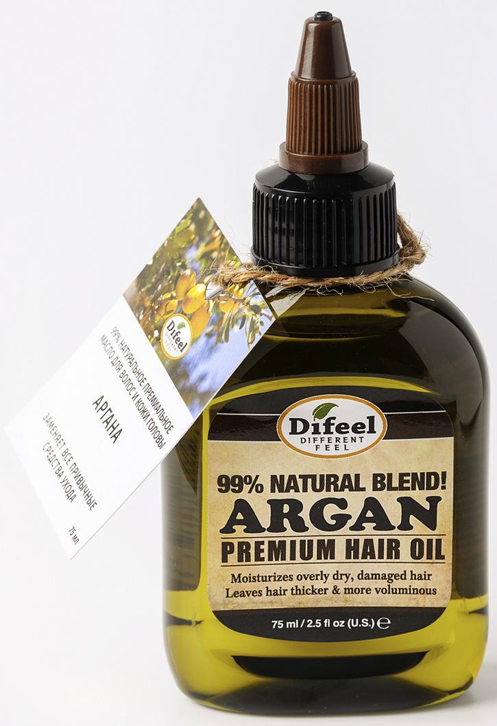 Масло для волос премиальное натуральное 99% Natural Premium Hair Oil, 75мл Difeel