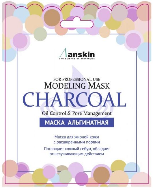Маска альгинатная для кожи с расширенными порами Charcoal Modeling Mask, саше, 25 г Anskin