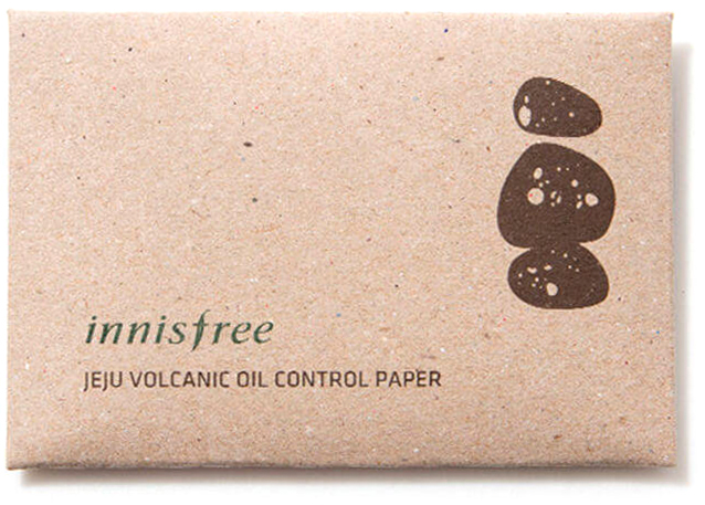 Салфетки матирующие с вулканическим пеплом Jeju Volcanic Oil Control Paper, 50шт Innisfree