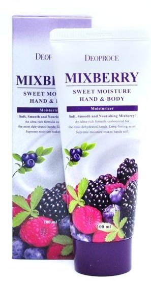 Крем для рук и тела питательный Moisture Hand & Body Mixberry Sweet, 100мл Deoproce