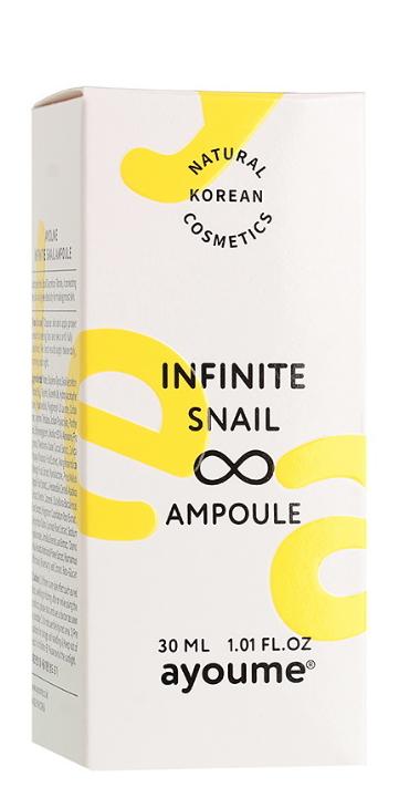 Сыворотка для лица с муцином улитки Infinite Snail Ampoule, 30мл Ayoume