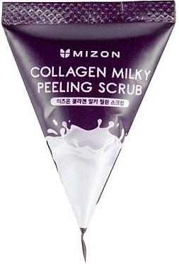 Пилинг-скраб Collagen Milky Peeling Scrub, 7г Mizon