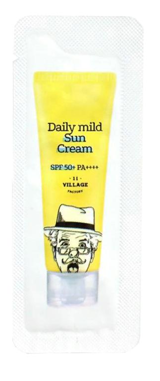 Крем для лица солнцезащитный Daily Mild Sun Cream SPF, 50+ PA++++, 1,5мл Village 11 Factory