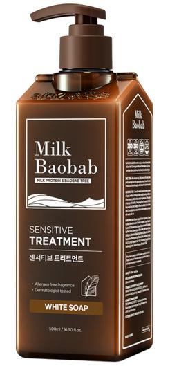 Бальзам для волос Sensitive Treatment White Soap, 500мл Milk Baobab