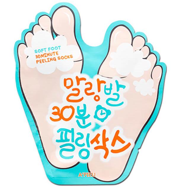 Маска носочки для ног Soft Foot 30 Minute Peeling Socks A'Pieu