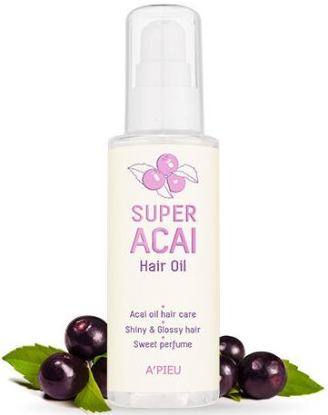 Масло для волос с ягодами асаи Super Acai Hair Oil A'Pieu