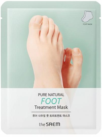 Маска для ног Pure Natural Foot Treatment Mask, 8г х 2 The Saem