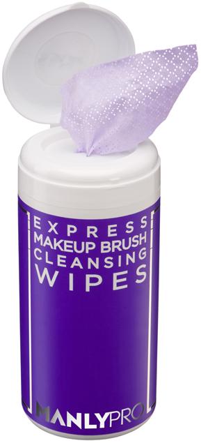 Салфетки экспресс-очищающие для макияжных кистей с антибактериальным эффектом, 100 шт, КО08 Manly PRO