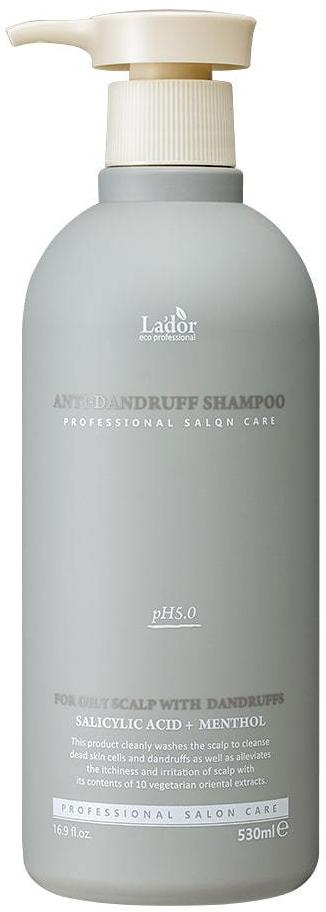 Шампунь слабокислотный против перхоти Anti Dandruff Shampoo, 530мл Lador