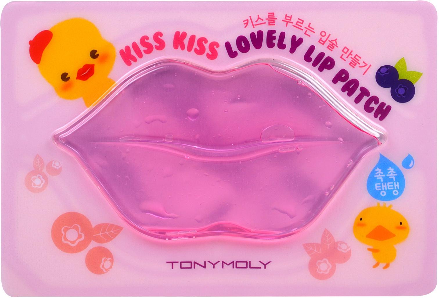 Патчи для губ увлажняющие Kiss Kiss Lovely Lip Patch Tony Moly