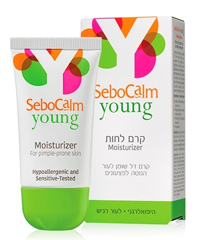 Крем для лица увлажняющий для кожи склонной к образованию прыщей Young Moisturizer Cream, 50мл SeboCalm