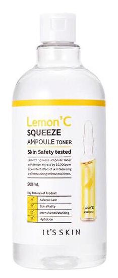 Тонер для лица Lemon' C Squeeze Ampoule Toner, 500мл It's Skin
