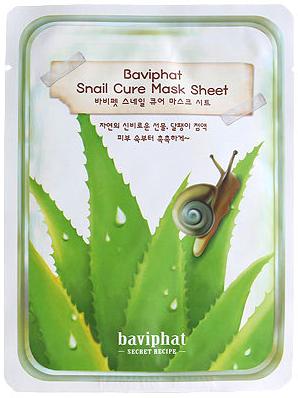 Маска тканевая улиточная Snail Cure Mask Sheet Baviphat