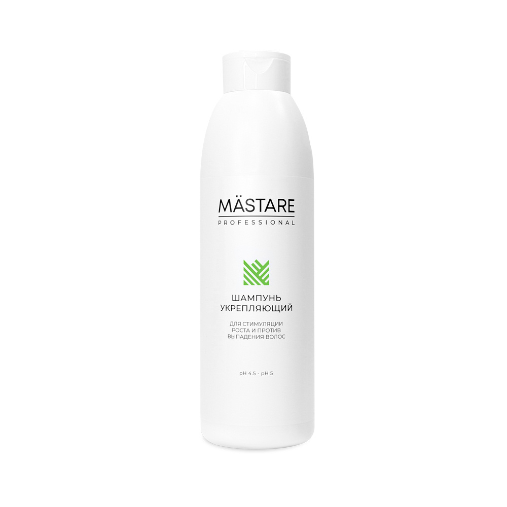 Шампунь укрепляющий для стимуляции роста и против выпадения волос pH 4.5 - pH 5, 1000мл Mastare