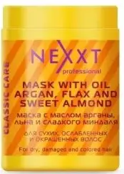 Маска для волос с маслом арганы, льна и сладкого миндаля, 1000мл Nexxt