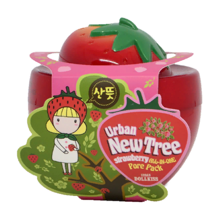Маска для лица от расширенных пор Urban Dollkiss New Tree Strawberry All-In-One Pore Pack, клубника Baviphat