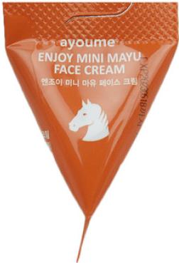 Крем для лица с лошадиным жиром Enjoy Mini Mayu Face Cream, 3г Ayoume