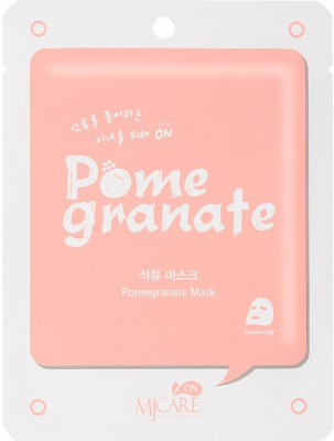 Маска тканевая On Pomegranate Mask Pack, с гранатом, 22г Mijin