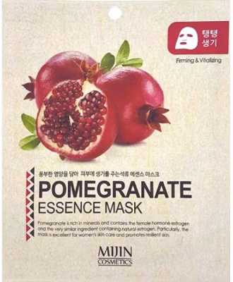 Маска тканевая Essence Mask Pomegranate, гранат, 25г Mijin