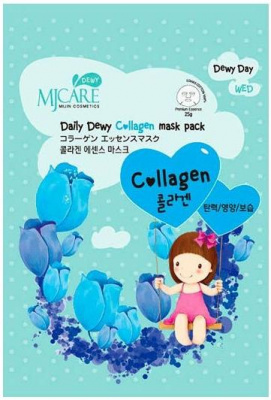 Маска тканевая MJ Care Daily Dewy Сollagen Mask Pack, с коллагеном Mijin