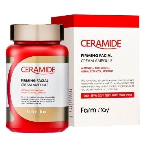 Крем-гель ампульный укрепляющий с керамидами Ceramide Firming Facial Cream Ampoule, 250мл FarmStay