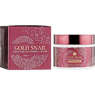 Крем для лица с муцином улитки GS Gold Snail Moisture Whitening Cream, 50мл Enough
