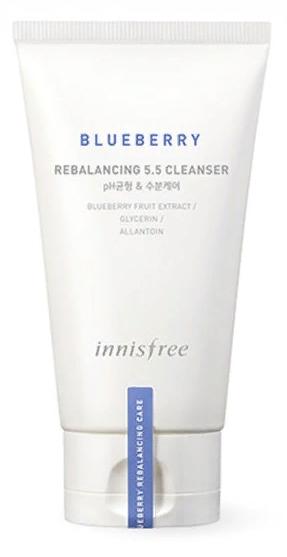 Пенка для лица балансирующая Blueberry Rebalancing 5.5 Cleanser, 100мл Innisfree