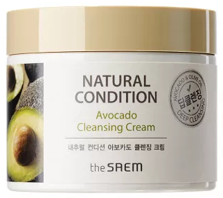 Крем для лица очищающий авокадо Natural Condition Avocado Cleansing Cream, 300мл The Saem