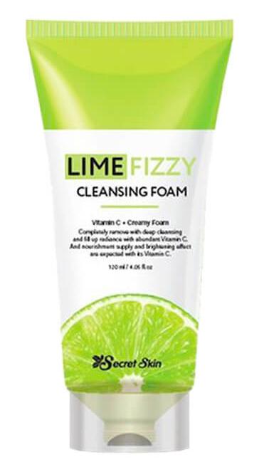 Пенка для умывания Lime Fizzy Cleansing Foam, 120мл Secret Skin