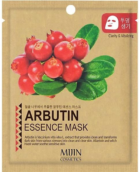 Маска тканевая Essence Mask Arbutin, арбутин, 25г Mijin