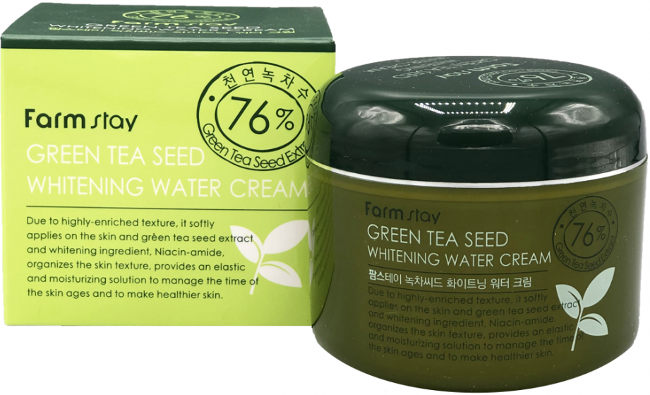 Крем увлажняющий с экстрактом семян зеленого чая Green Tea Seed Whitening Water Cream, 100мл FarmStay