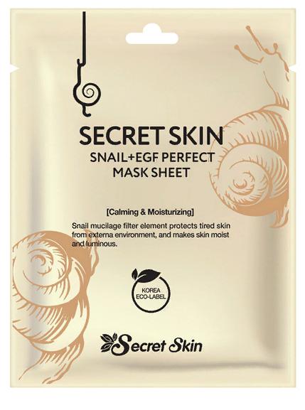 Маска на тканевой основе для лица с экстрактом улитки Snail+ Egf Perfect Mask Sheet, 20мл Secret Skin