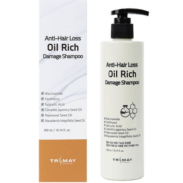 Шампунь для волос Anti-Hair Loss Oil Rich Damage Shampoo, 300мл Trimay