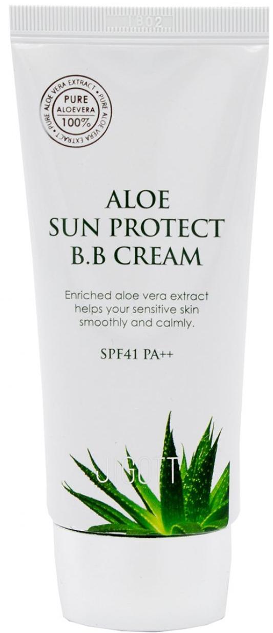 ВВ-крем с экстрактом алоэ Aloe Sun Protect BB Cream Spf41 Pa++, 50мл Jigott
