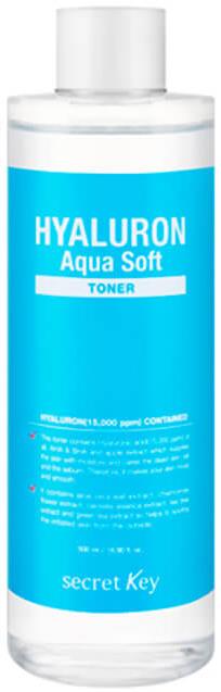 Тонер для лица гиалуроновый Hyaluron Aqua Soft Toner, 500мл Secret Key