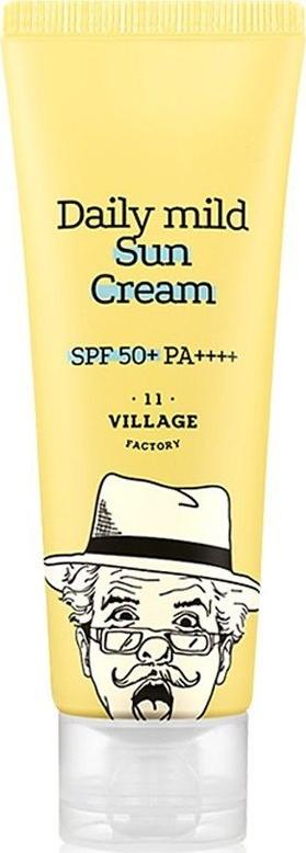 Крем для лица солнцезащитный Daily Mild Sun Cream SPF, 50+ PA++++ Village 11 Factory