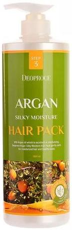 Маска для волос с аргановым маслом Argan Silky Moisture Hair Pack, 1000 мл Deoproce