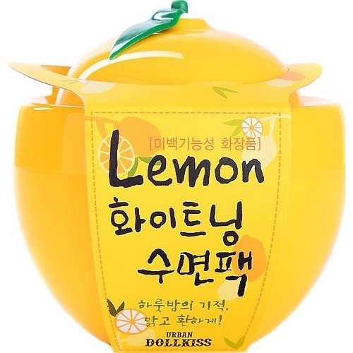Маска ночная осветляющая лимон Lemon Whitening Sleeping Pack Baviphat