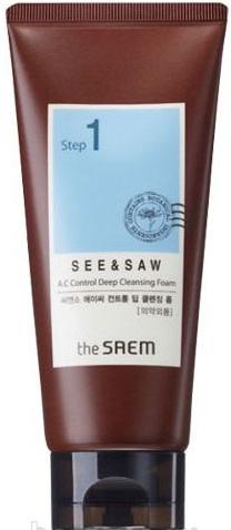 Пенка для умывания контроль чистоты и жирности See & Saw AC Control Deep Cleansing Foam The Saem