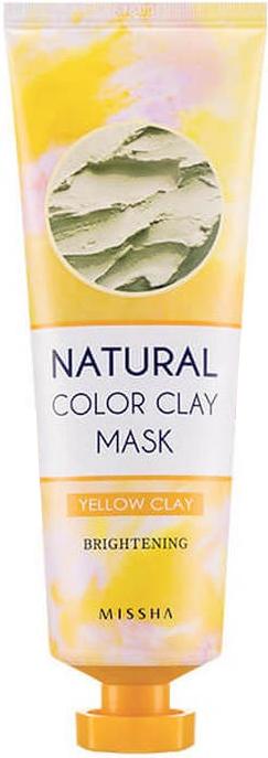 Маска для лица глиняная Natural Color Clay Mask Yellow, Brightening Missha