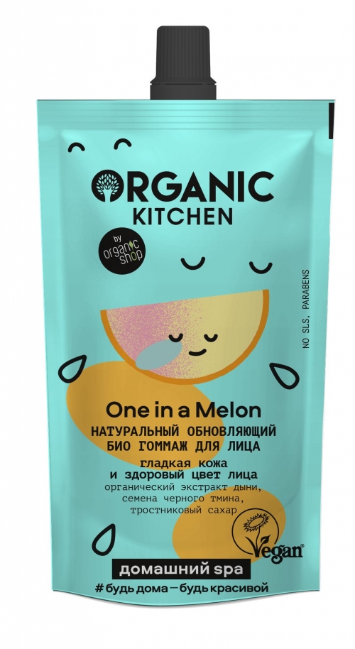 Гоммаж для лица обновляющий "One In a Melon", 100мл Organic Shop