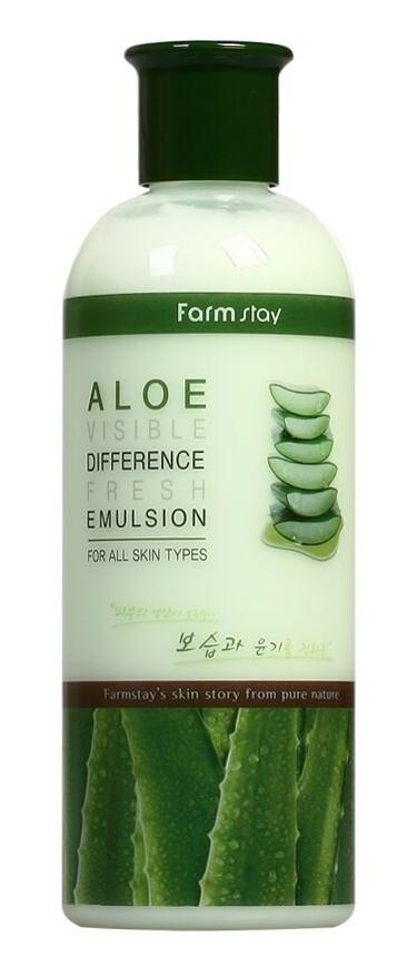 Эмульсия освежающая с экстрактом алоэ Aloe Visible Difference Fresh Emulsion, 350мл FarmStay