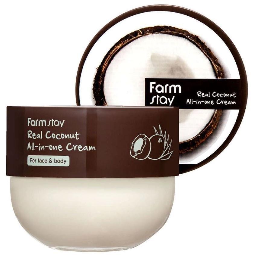 Крем многофункциональный с кокосом Real Coconut All-in-one Cream, 300мл FarmStay